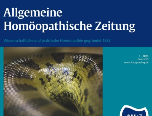 AHZ 1/2024 Homöopathiekongress – in memoriam Karl-Heinz Gebhardt