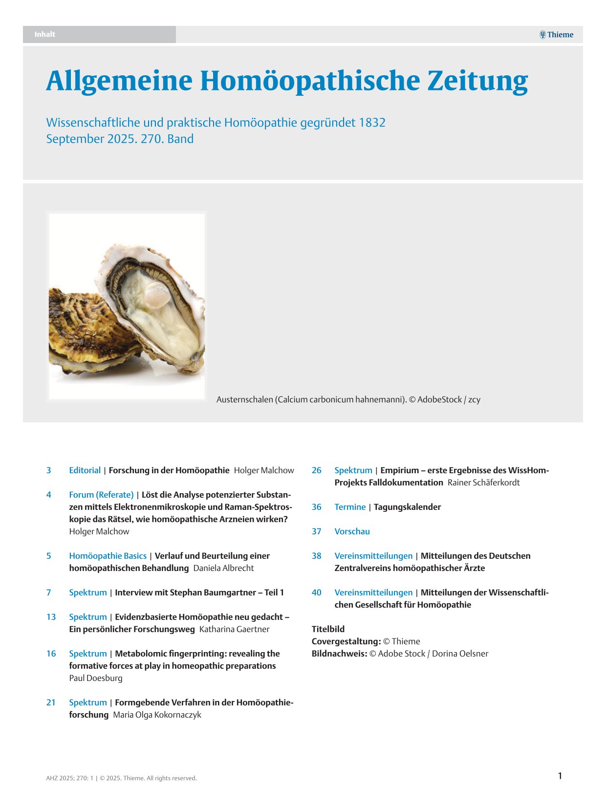 Forschung in der Homöopathie