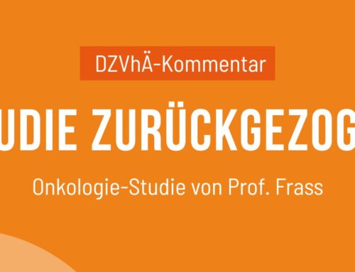 Privat: DZVhÄ-Kommentar zur Rücknahme der Frass-Studie