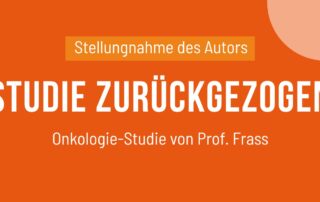 Stellungnahme Prof. Frass zur Rücknahme seiner Studie