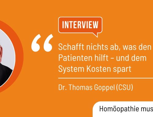 Thomas Goppel (CSU) im DZVhÄ-Interview: Homöopathie gehört in die GKV